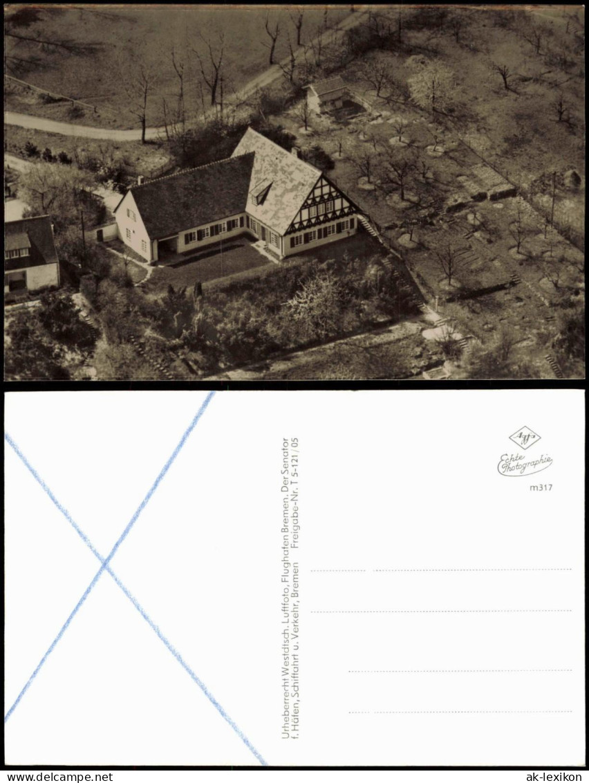 Luftbilder / Überflugkarte Fachwerkhaus BRD Westdeutschland 1961 - Non Classés