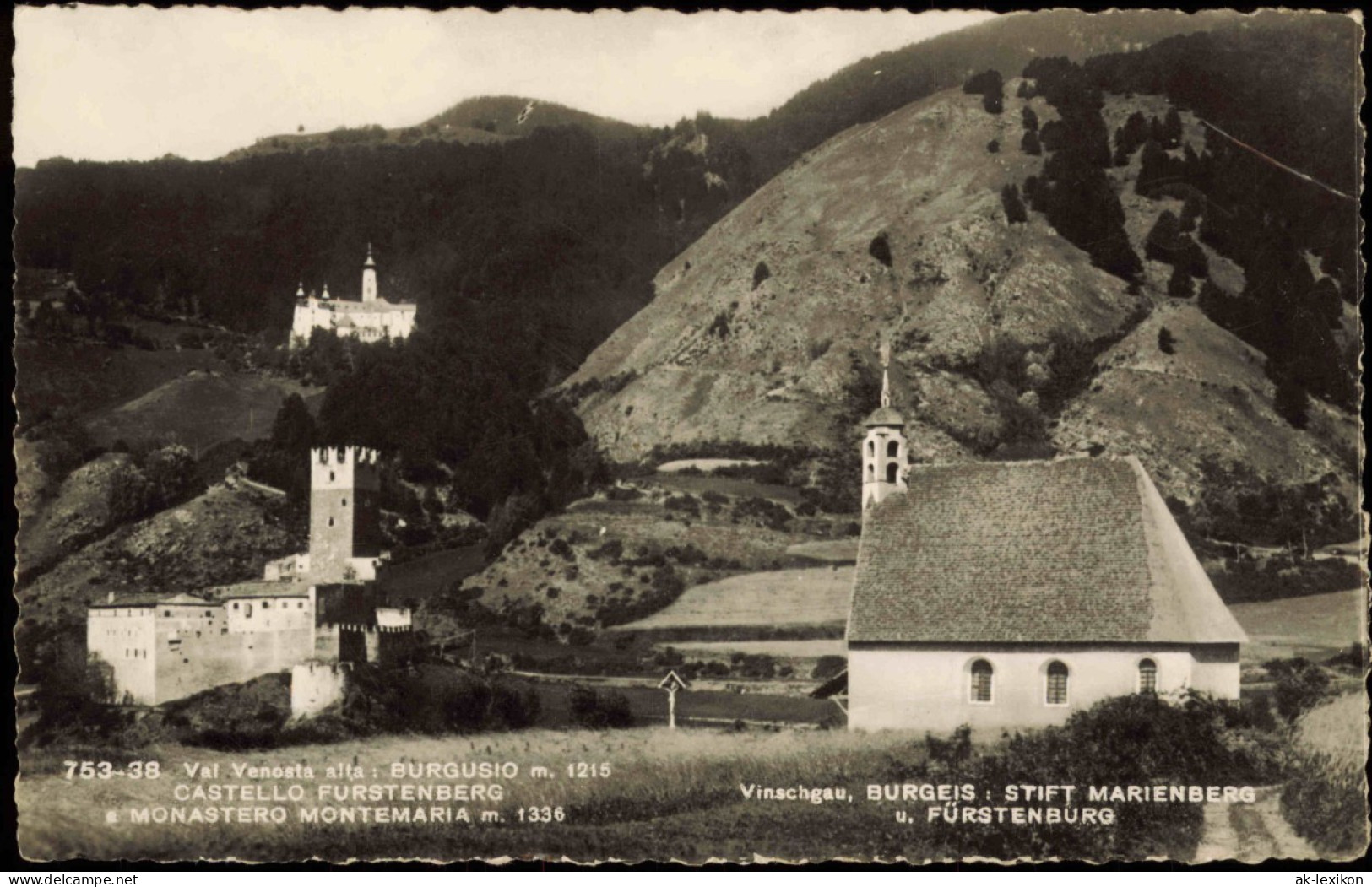 Burgeis-Mals (Vinschgau) Burgusio Malles Venosta Stadtpartie 1961 - Sonstige & Ohne Zuordnung