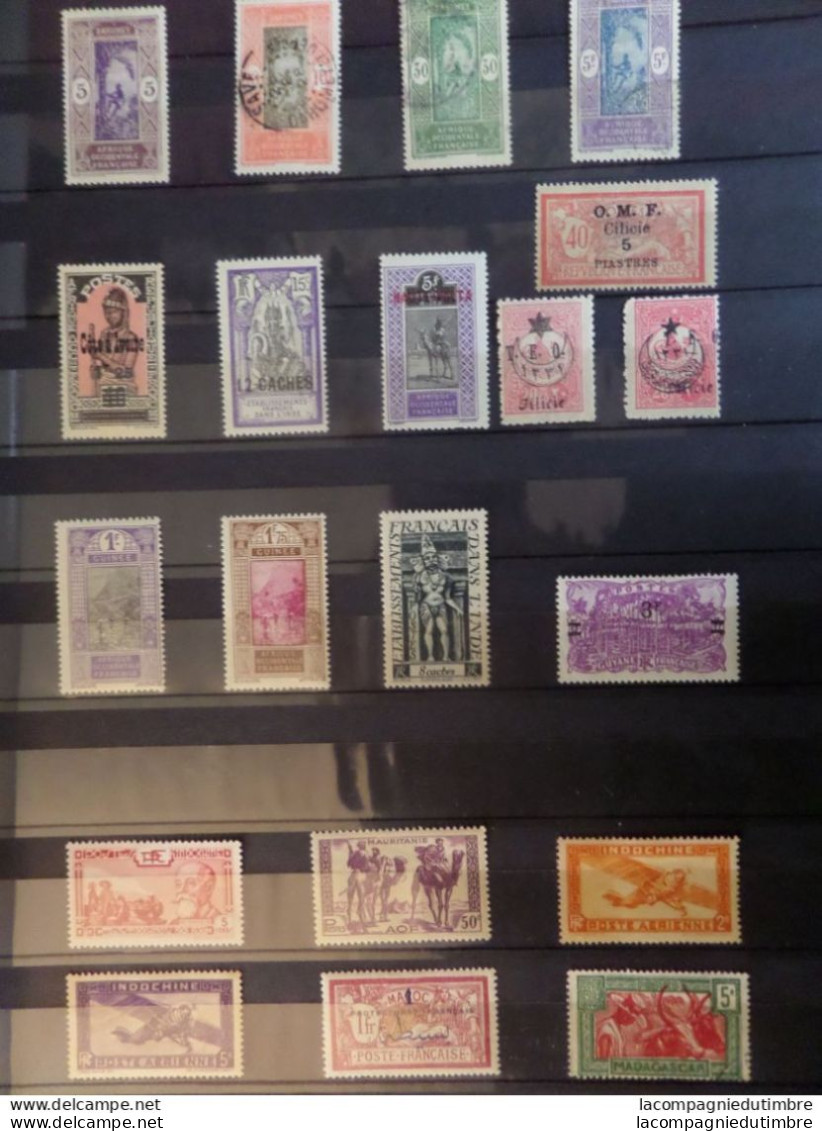 Vrac De Plusieurs Centaines De Timbres De Colonies Françaises Avant Indépendance **/*/obl. Très Forte Cote! TB - Vrac (min 1000 Timbres)