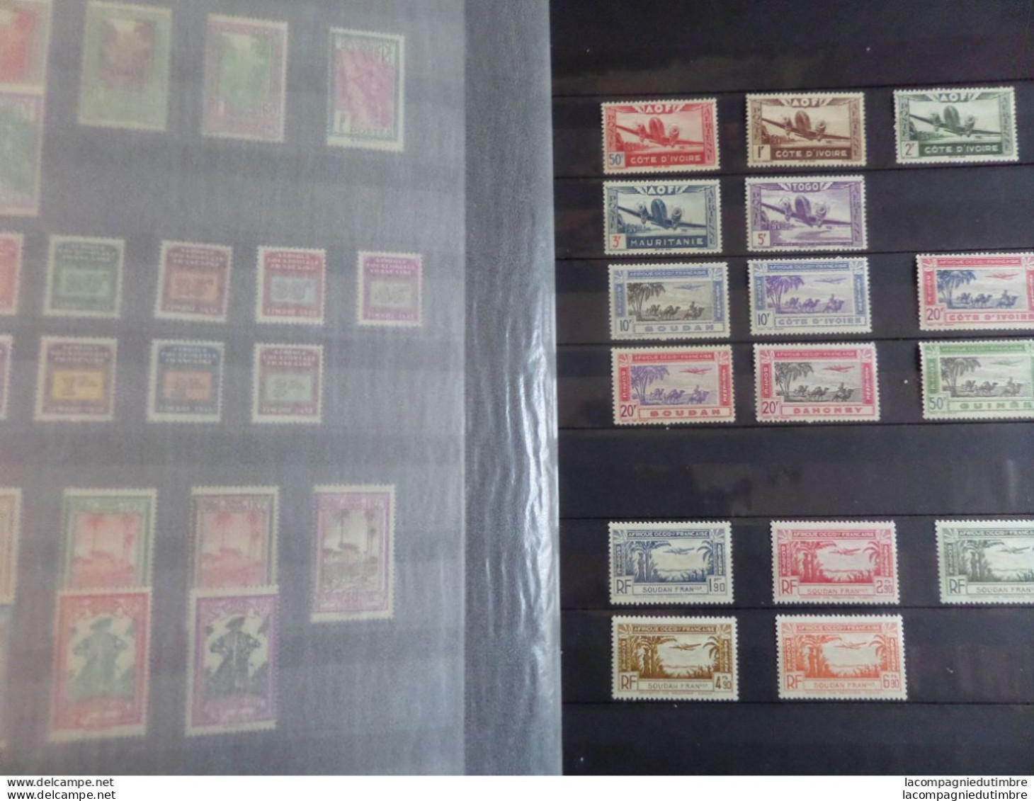 Vrac de plusieurs centaines de timbres de Colonies Françaises avant Indépendance **/*/obl. Très forte cote! TB