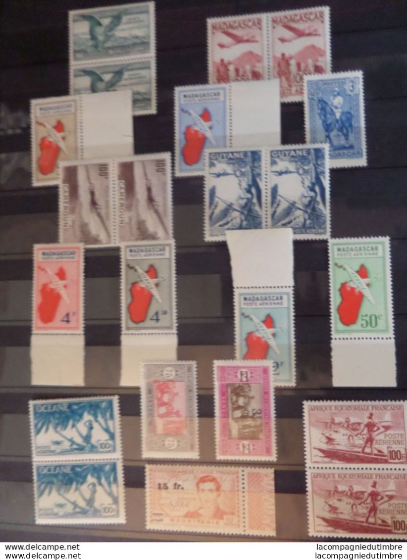 Vrac de plusieurs centaines de timbres de Colonies Françaises avant Indépendance **/*/obl. Très forte cote! TB