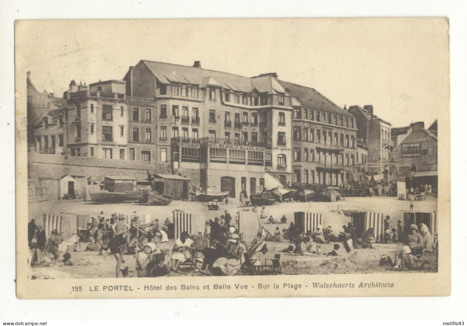 62/ CPA A - Le Portel - Hotel Des Bains Et Belle Vue - Le Portel