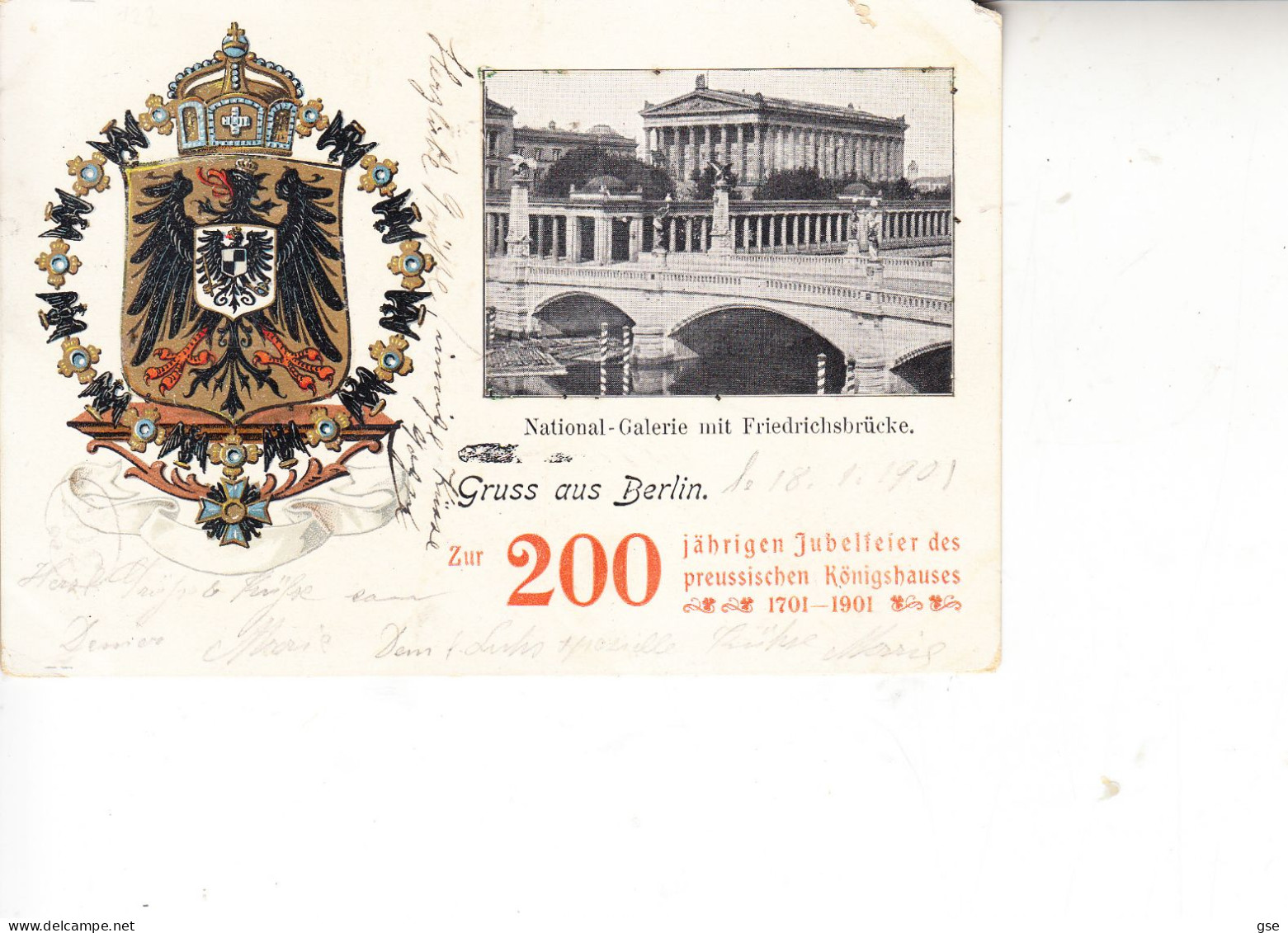 GERMANIA  1901 -  National Galeriemit Friedrichsbrùcke - Andere & Zonder Classificatie