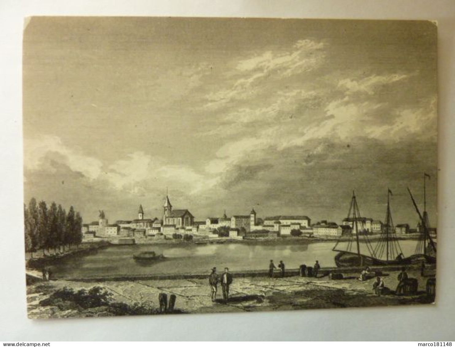 CASTELNAUDARY - Vue Sur Le Grand Bassin - Gravure Sur Bois RAUCH Et SCHROEDER - Castelnaudary