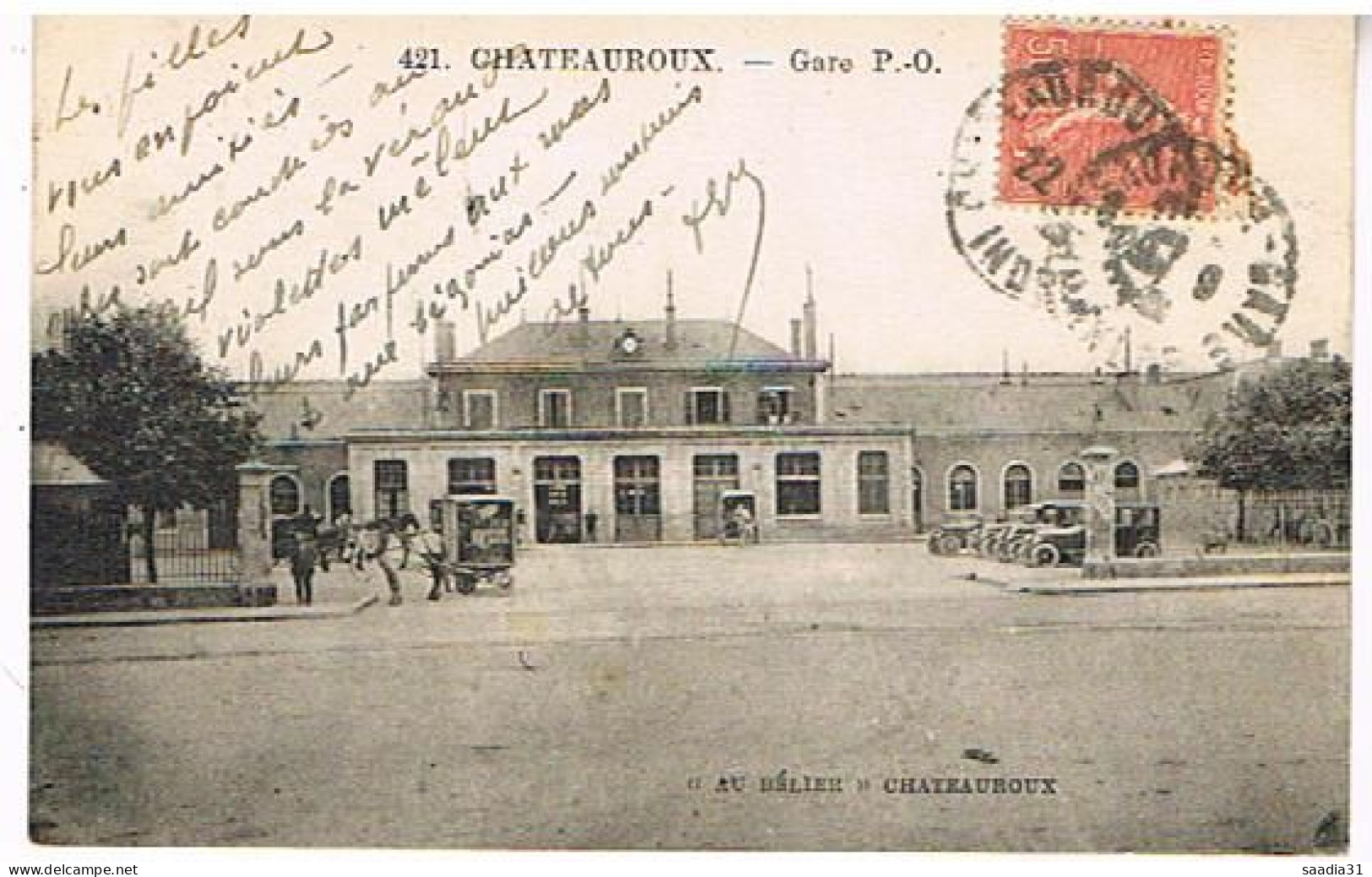 36 CHATEAUROUX  GARE   1929 - Chateauroux