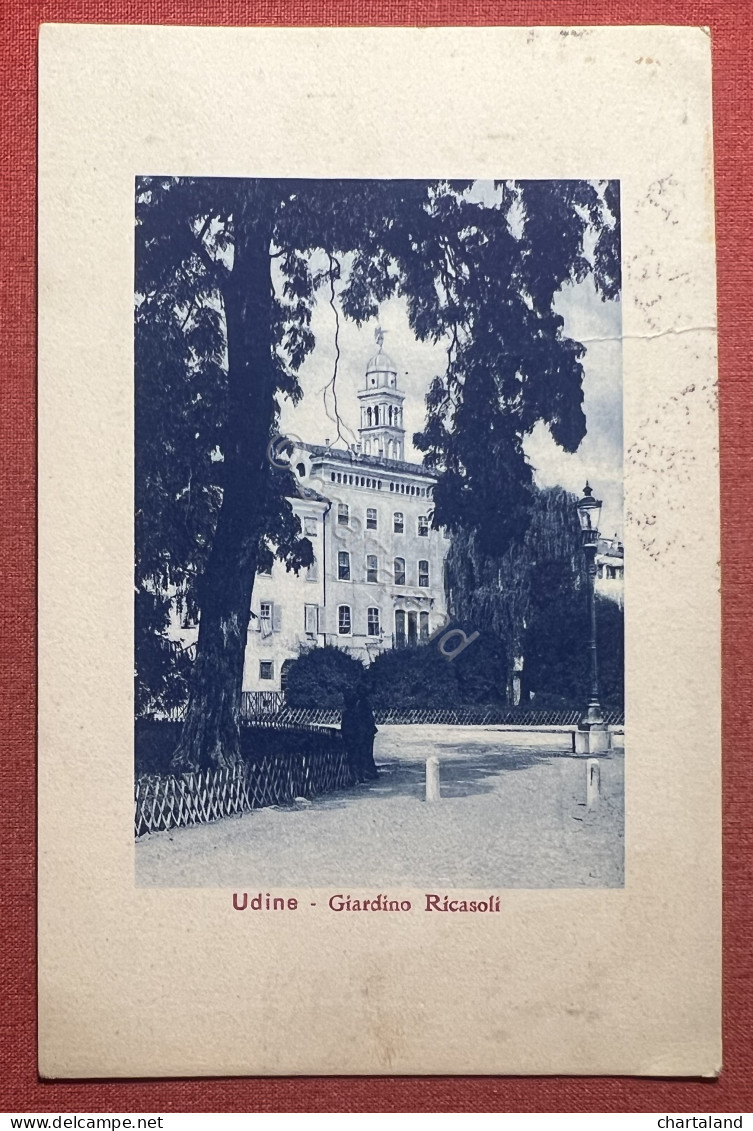 Cartolina - Udine - Giardino Ricasoli - 1915 - Udine