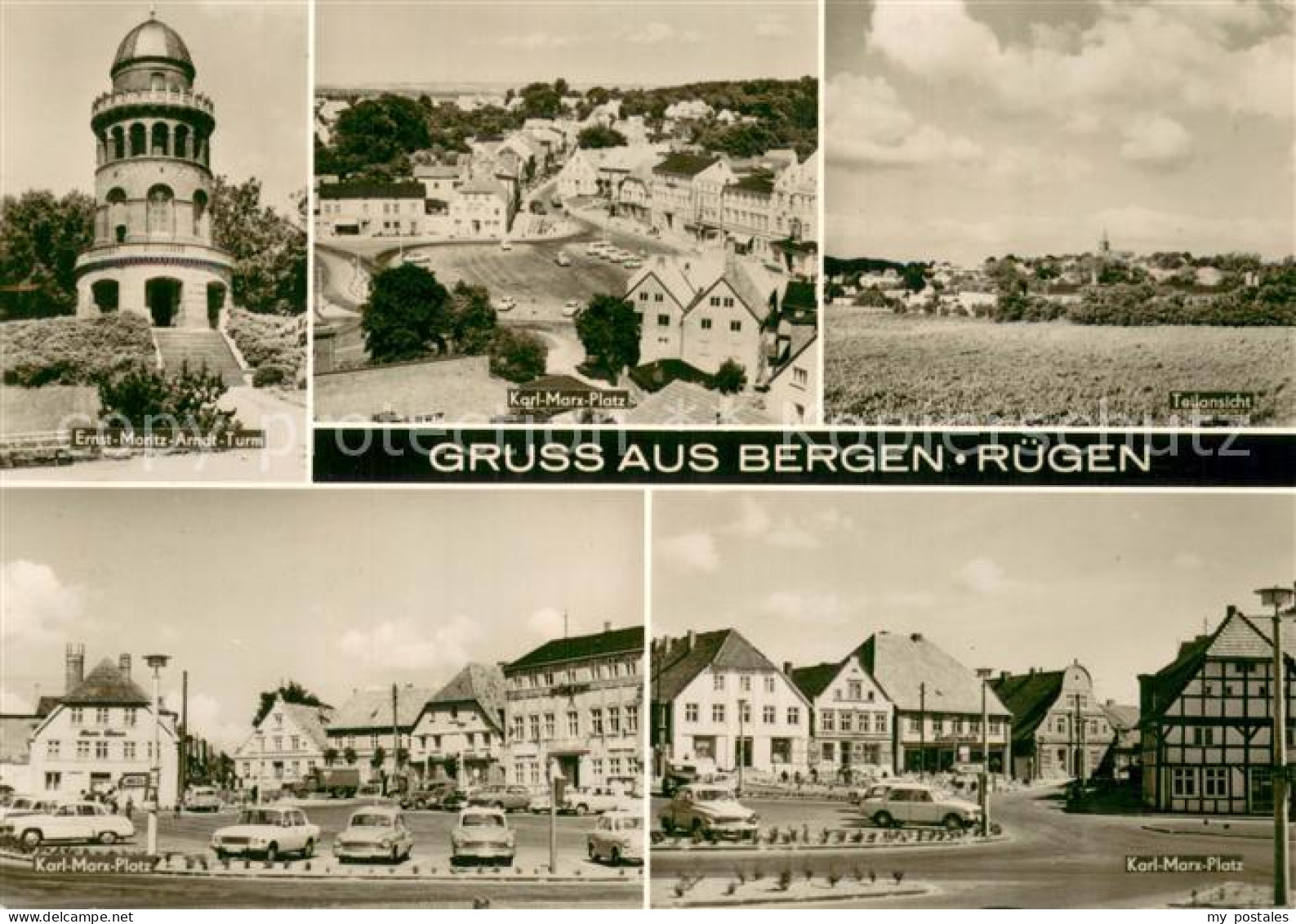 73753660 Bergen Ruegen Ernst Moritz Arndt Turm Karl Marx Platz Panorama  Bergen  - Otros & Sin Clasificación