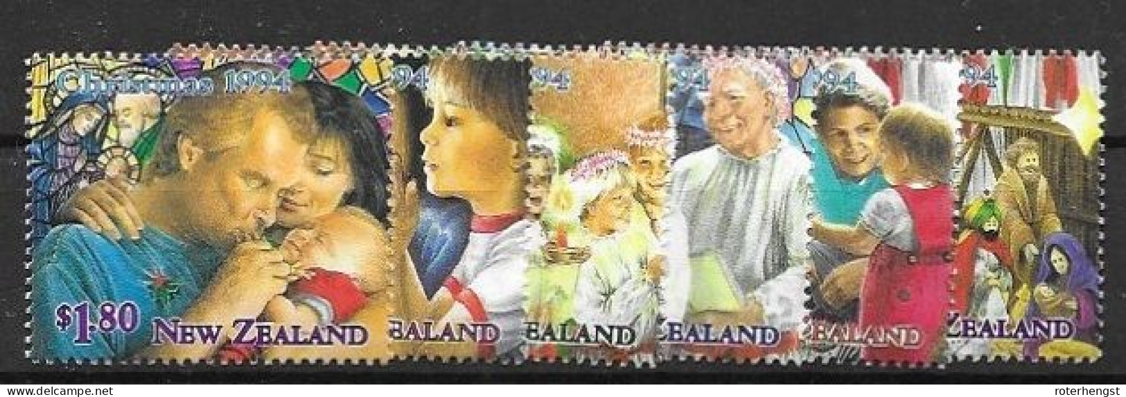 New Zealand Mnh ** Set 1994 9 Euros (6 Stamps) - Unused Stamps