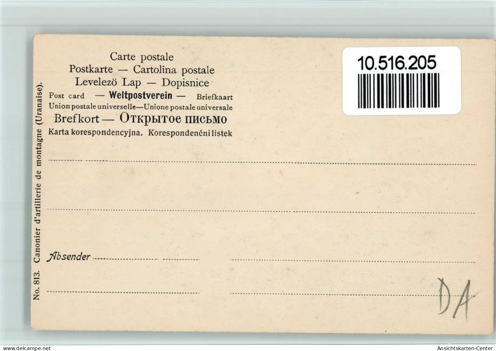 10516205 - Soldatenliebe Serie Nr. 813 Canonier -  Gute - Other & Unclassified