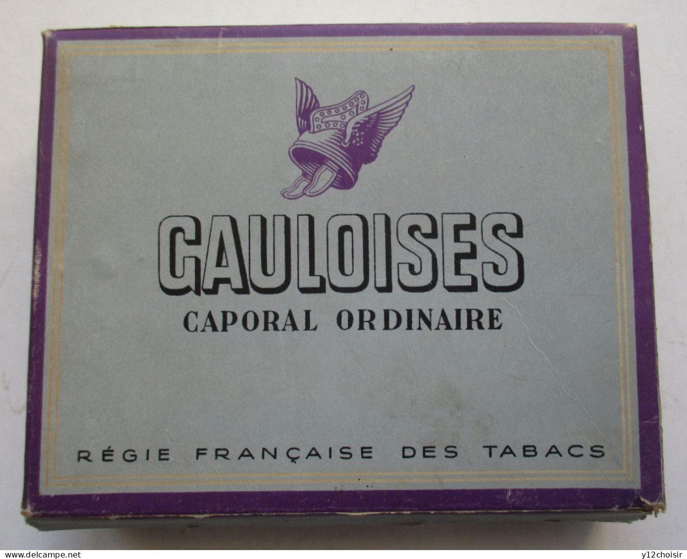 BOITE VIDE POUR 100 CIGARETTES GAULOISES CAPORAL ORDINAIRE REGIE FRANCAISE DES TABACS MANUFACTURES DE L ETAT - Sigarettenkokers (leeg)