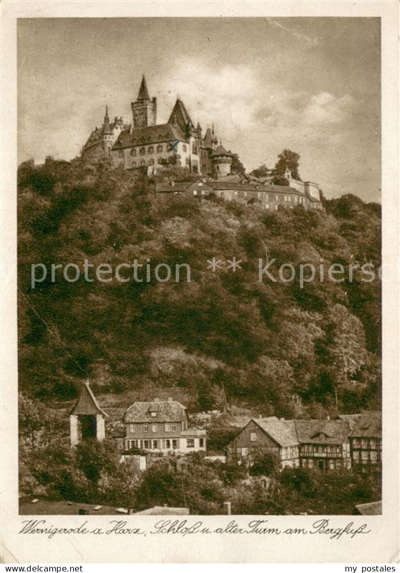 73753613 Wernigerode Harz Schloss Und Alter Turm Am Bergfuss Wernigerode Harz - Wernigerode