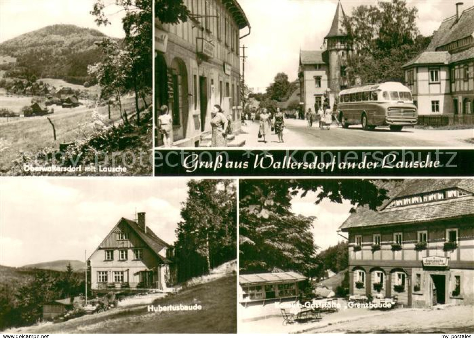 73753604 Waltersdorf Bad Schandau Oberwaltersdorf Strassenpartie Hubertusbaude G - Bad Schandau