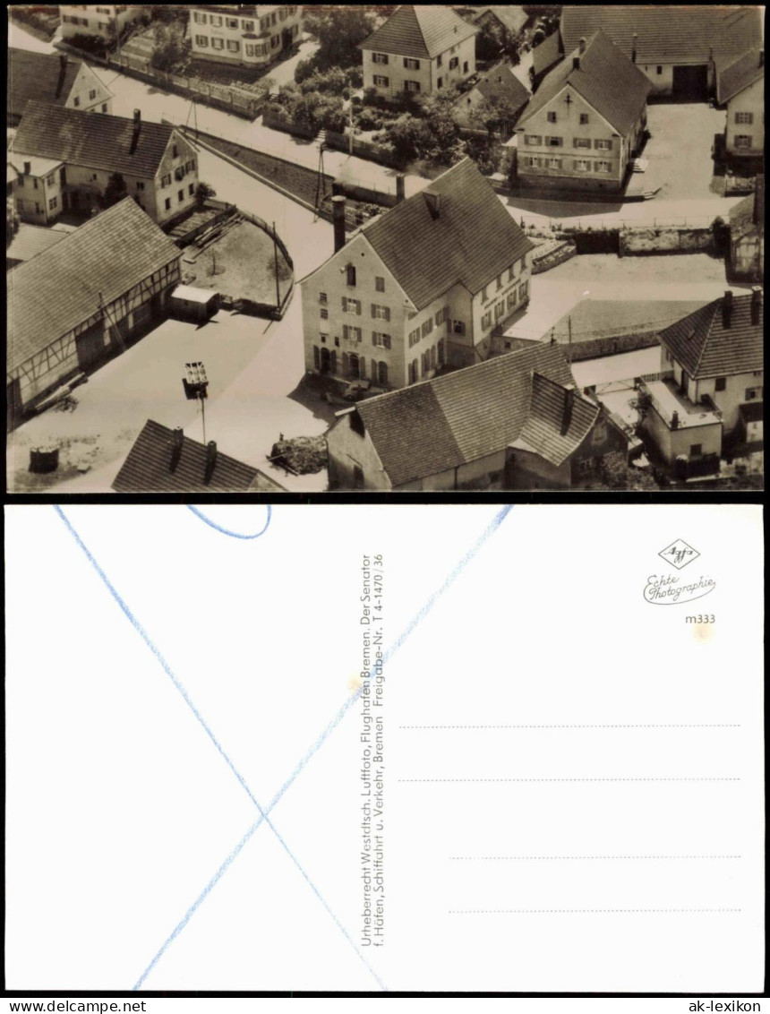 Luftbilder / Überflugkarte Stadtpartie BRD Westdeutschland 1961 - Unclassified