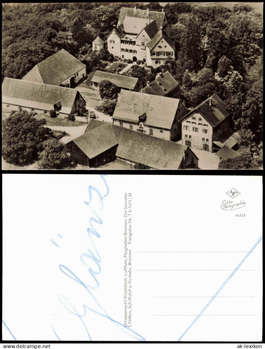 Ansichtskarte  Luftbilder / Überflugkarte Gutshaus BRD Westdeutschland 1961 - Unclassified