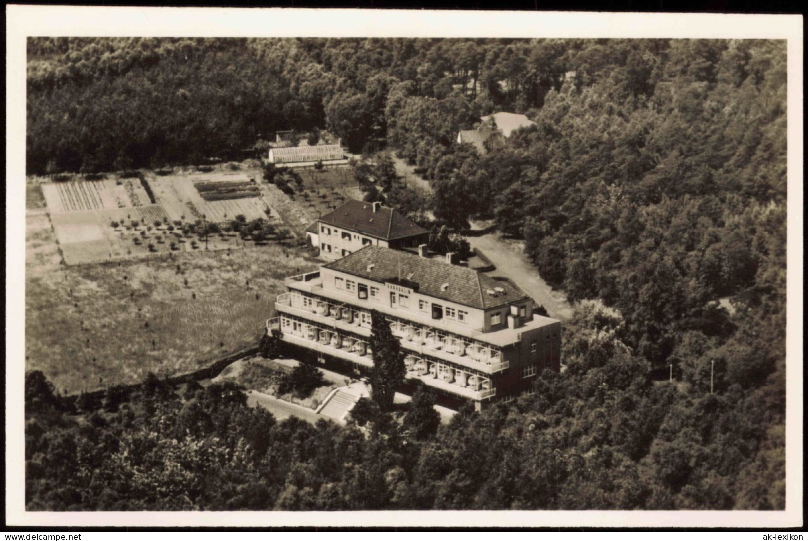 Ansichtskarte  Luftbilder / Überflugkarte Sanatirium Westdeutschland 1956 - Ohne Zuordnung