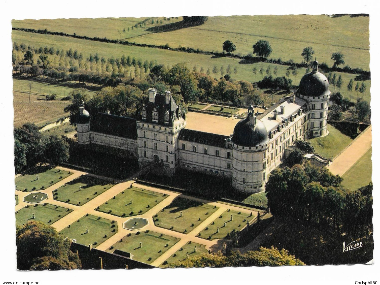 VALENCAY - Vue Aérienne Du Château - Edit. Valoire - Circulé En 1967 - Otros & Sin Clasificación