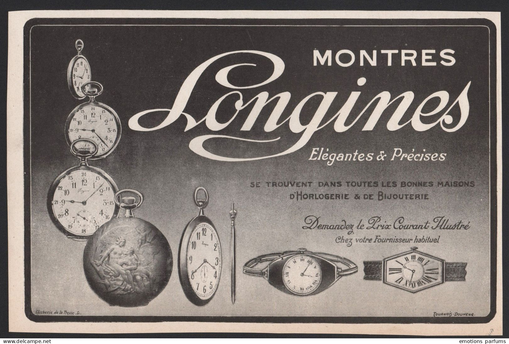 Lot De 5 Pubs Annee 1913/14/21/28/30 MONTRES Horlogerie LONGINES Gousset Chronographe Montres Gousset - Advertising