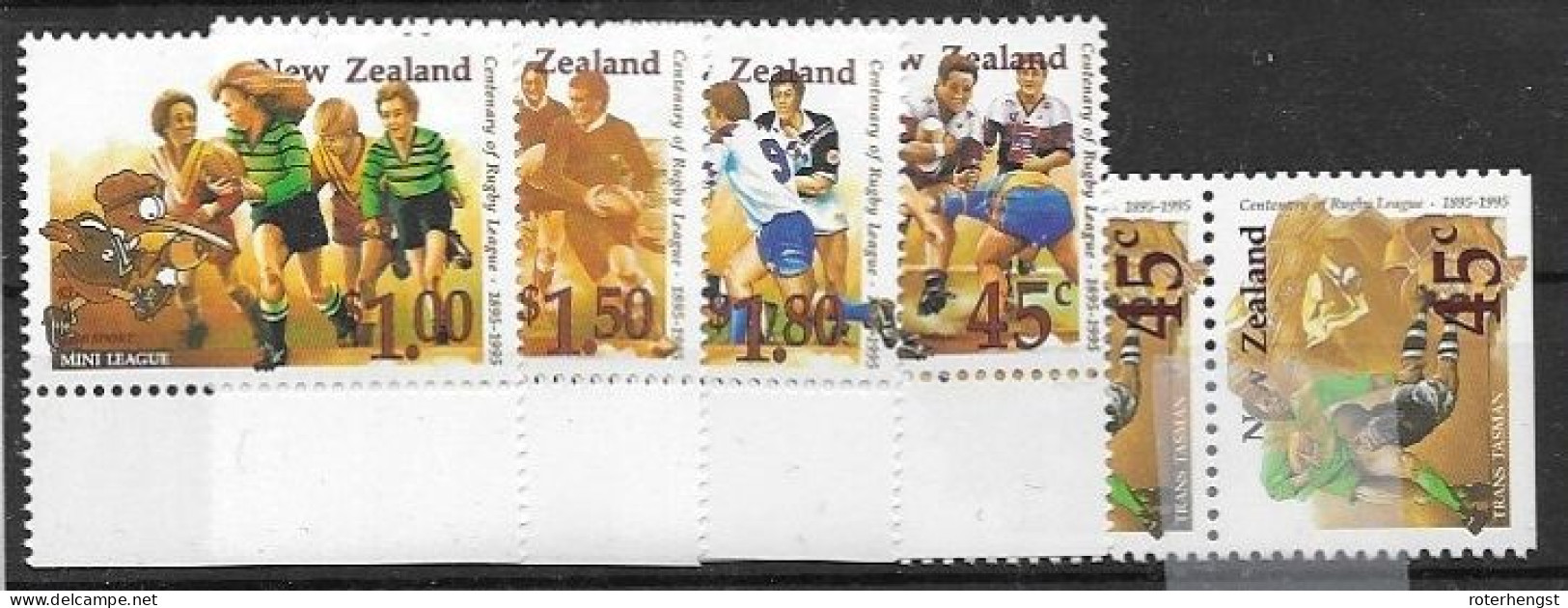 New Zealand Mnh ** Set 1995 8,5 Euros Rugby - Nuevos