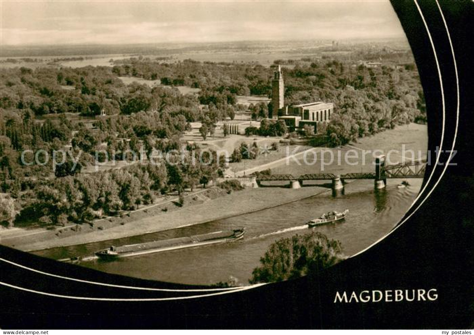 73753586 Magdeburg Elbe Blick Vom Dom Auf Den Kulturpark Rotehorn  - Magdeburg