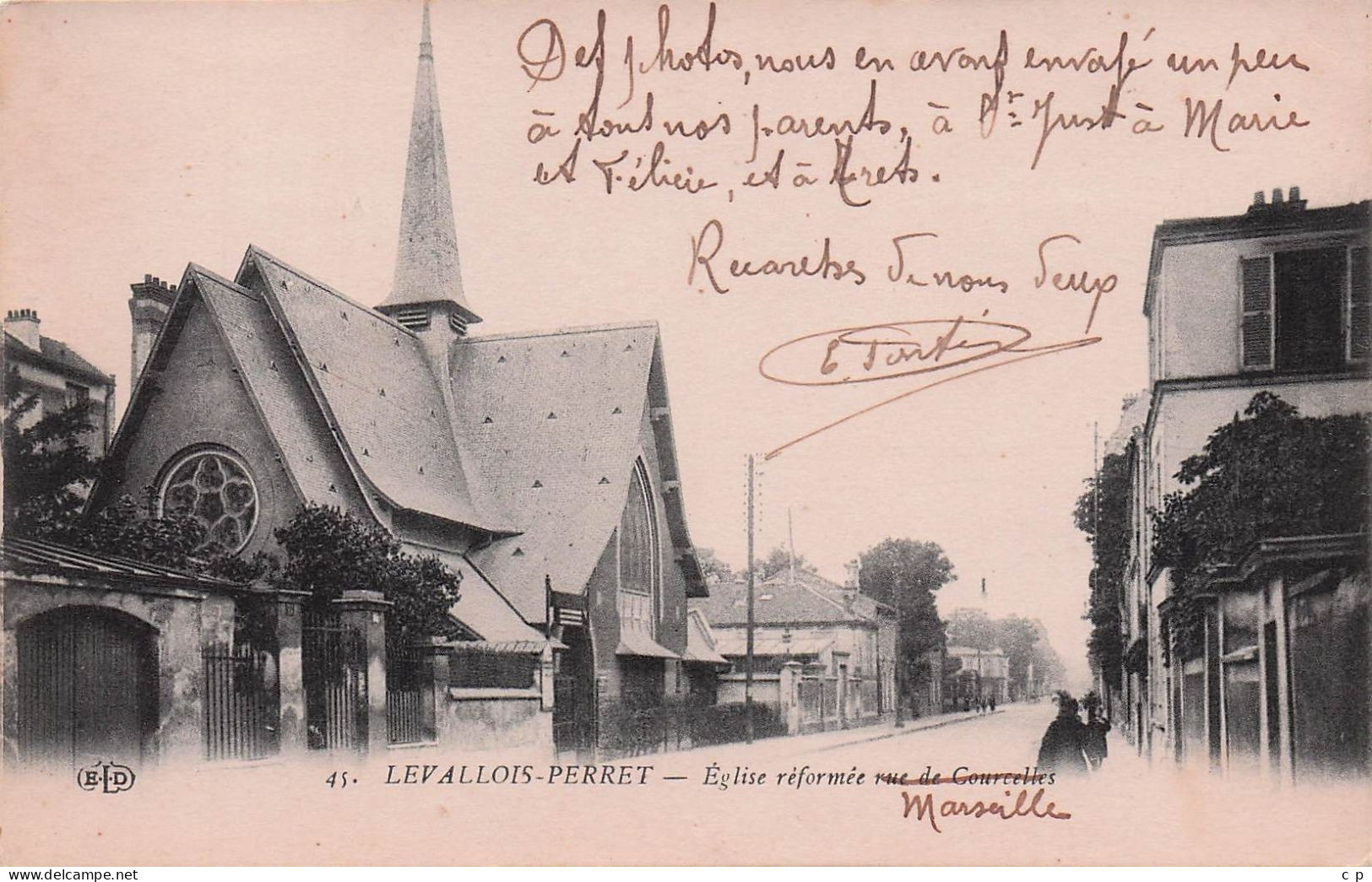 Levallois Perret - Eglise Reformée   -  CPA °J - Levallois Perret