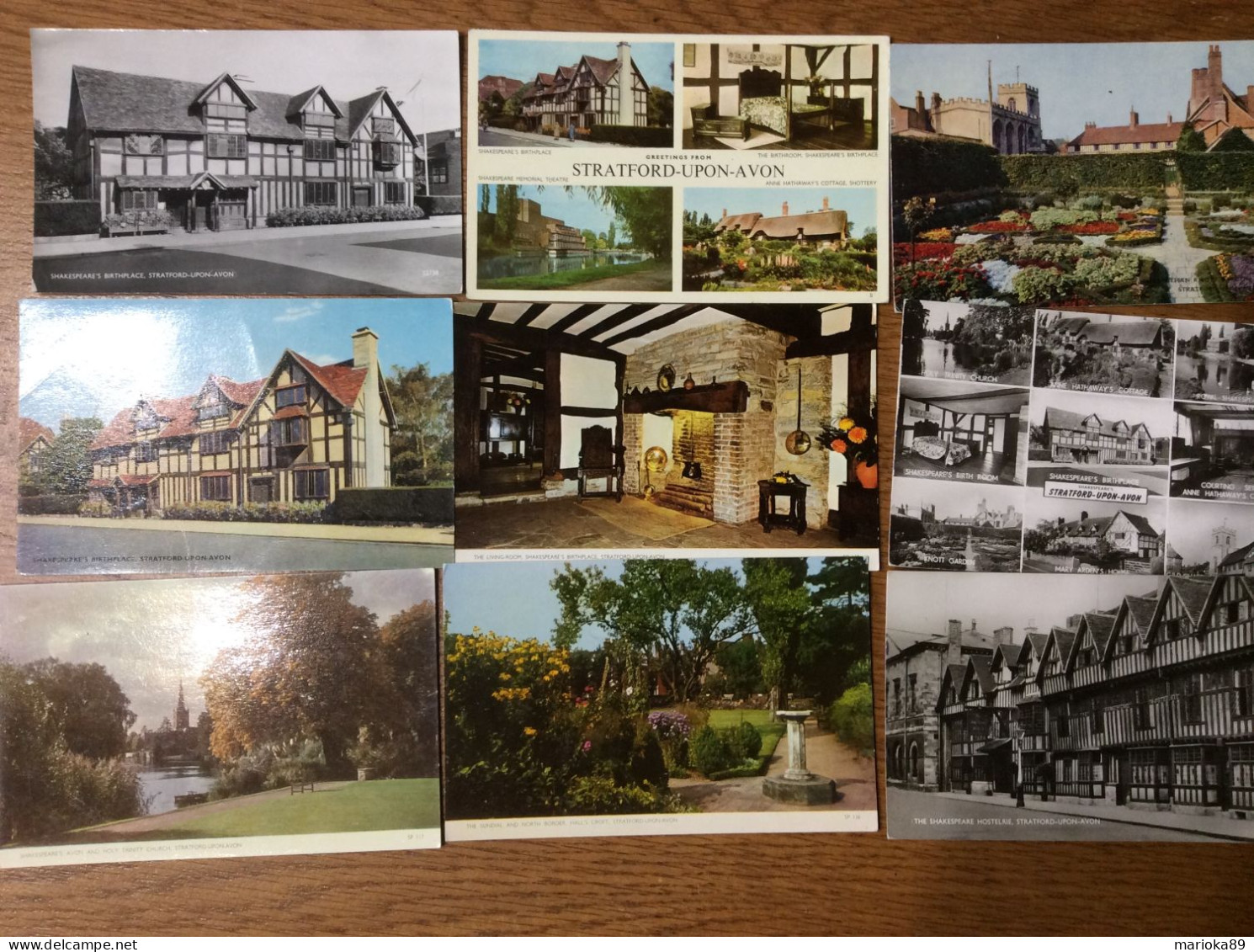 LOT 16 CPA/CPSM STRATFORD UPON AVON / DONT 1 CARTE GEOGRAPHIQUE - Stratford Upon Avon