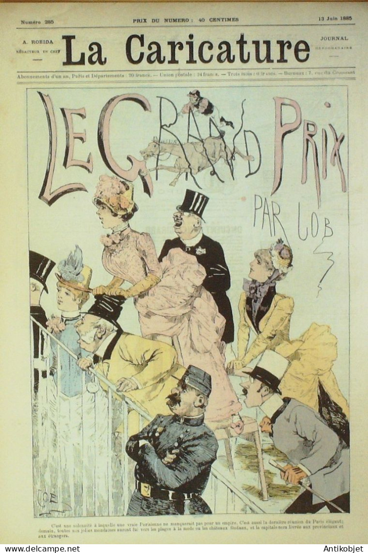 La Caricature 1885 N°285 GP Job Figuier Par Luque Henriot Trock - Zeitschriften - Vor 1900
