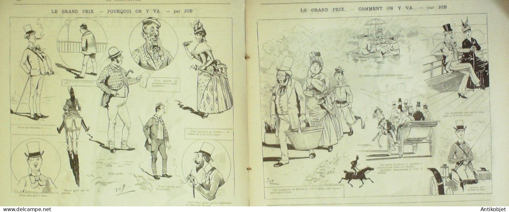 La Caricature 1885 N°285 GP Job Figuier Par Luque Henriot Trock - Revistas - Antes 1900