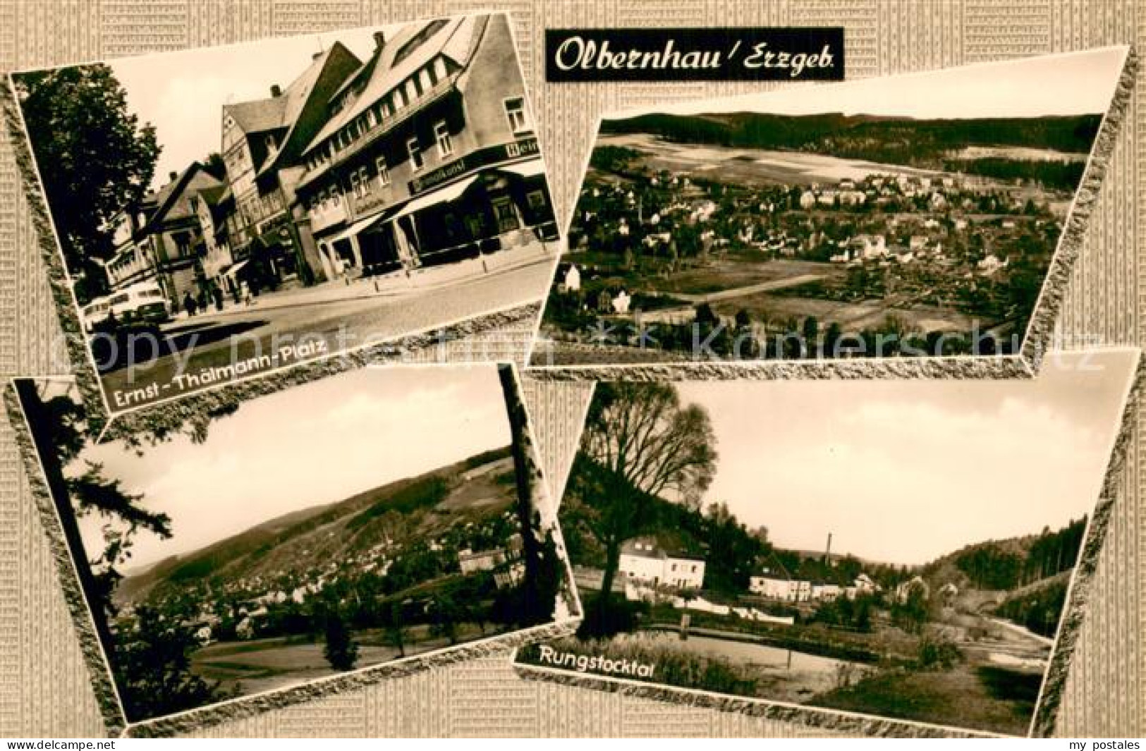 73753535 Olbernhau Erzgebirge Ernst Thaelmann Platz Panorama Rungstocktal Olbern - Olbernhau