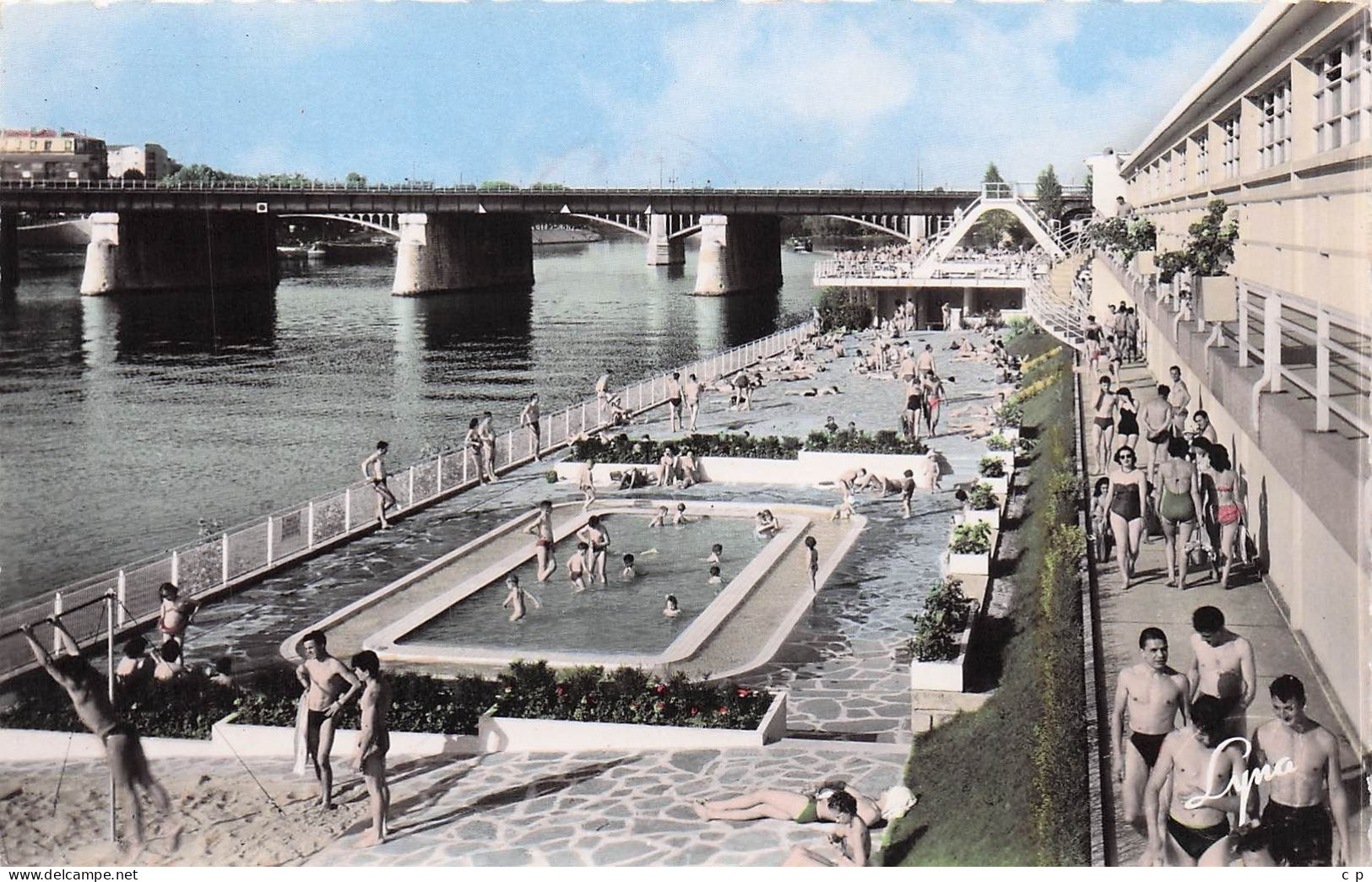 Levallois Perret - Asnieres - Piscine Du Pont Du Chemin De Fer  -  CPSM °J - Levallois Perret