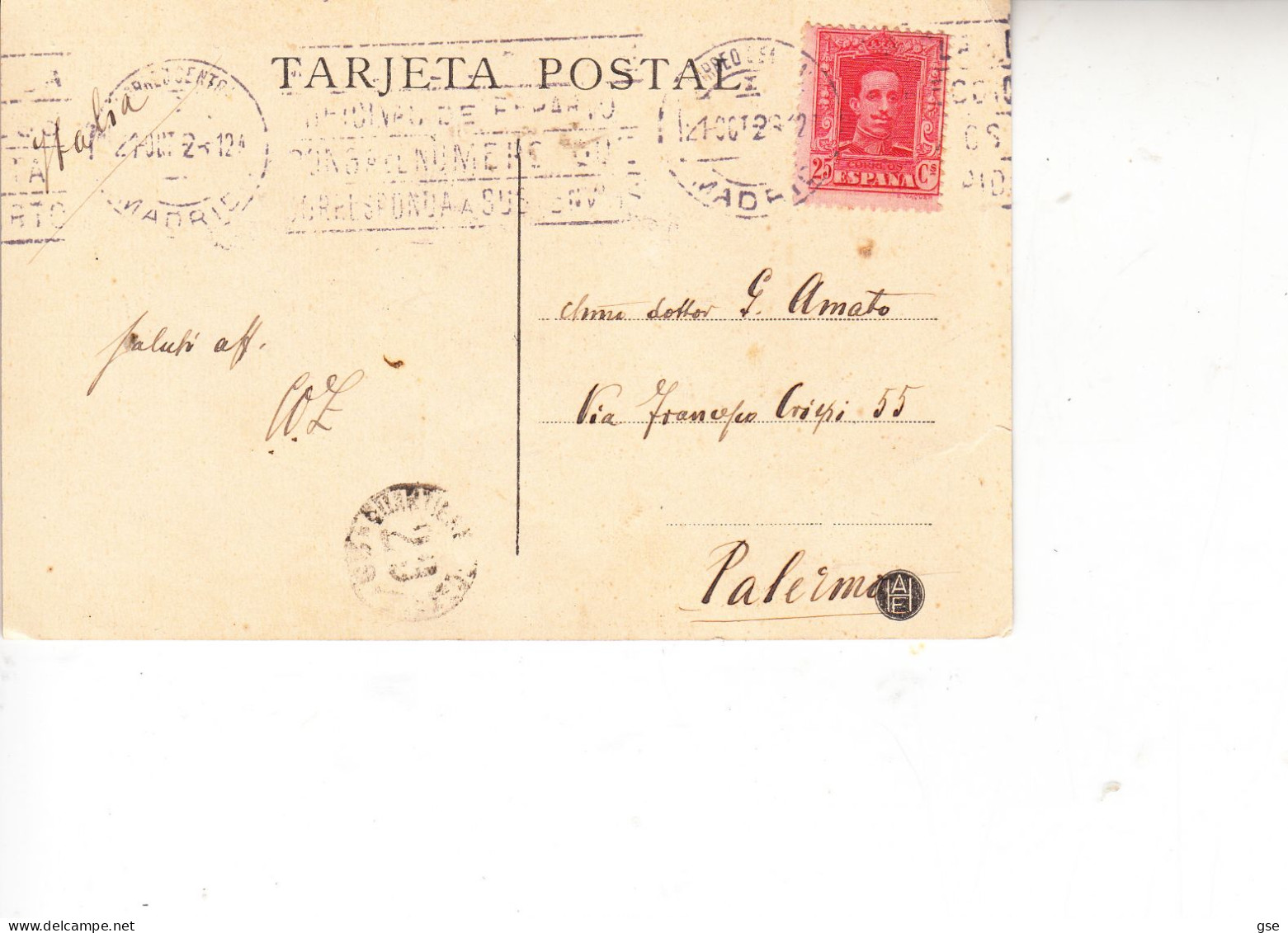 SPAGNA  1924 - Madrid - Banco Esp. Del Rio De La Plata - Madrid