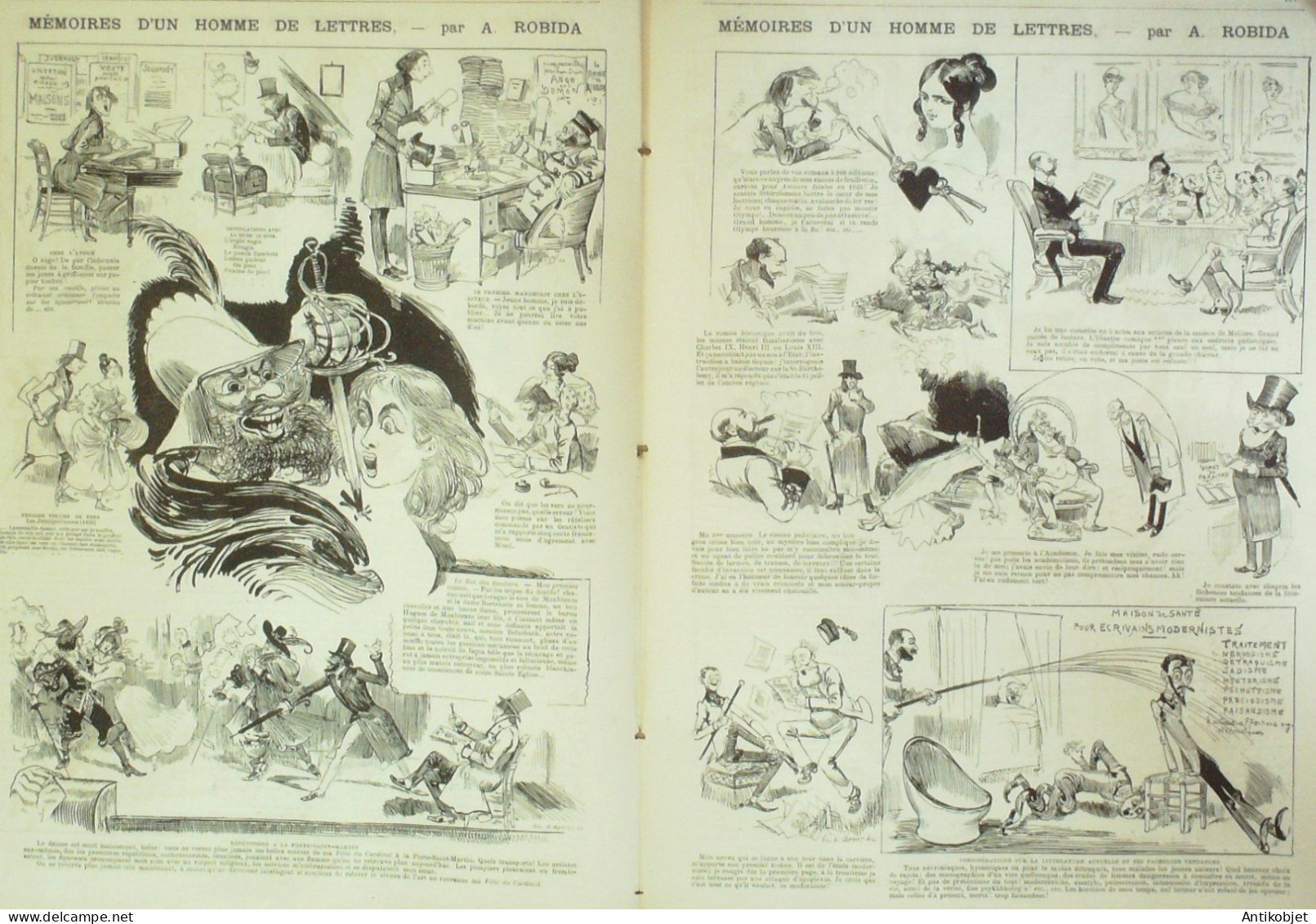 La Caricature 1885 N°286 Homme De Lettres Robida Peines D'amour Loys - Riviste - Ante 1900
