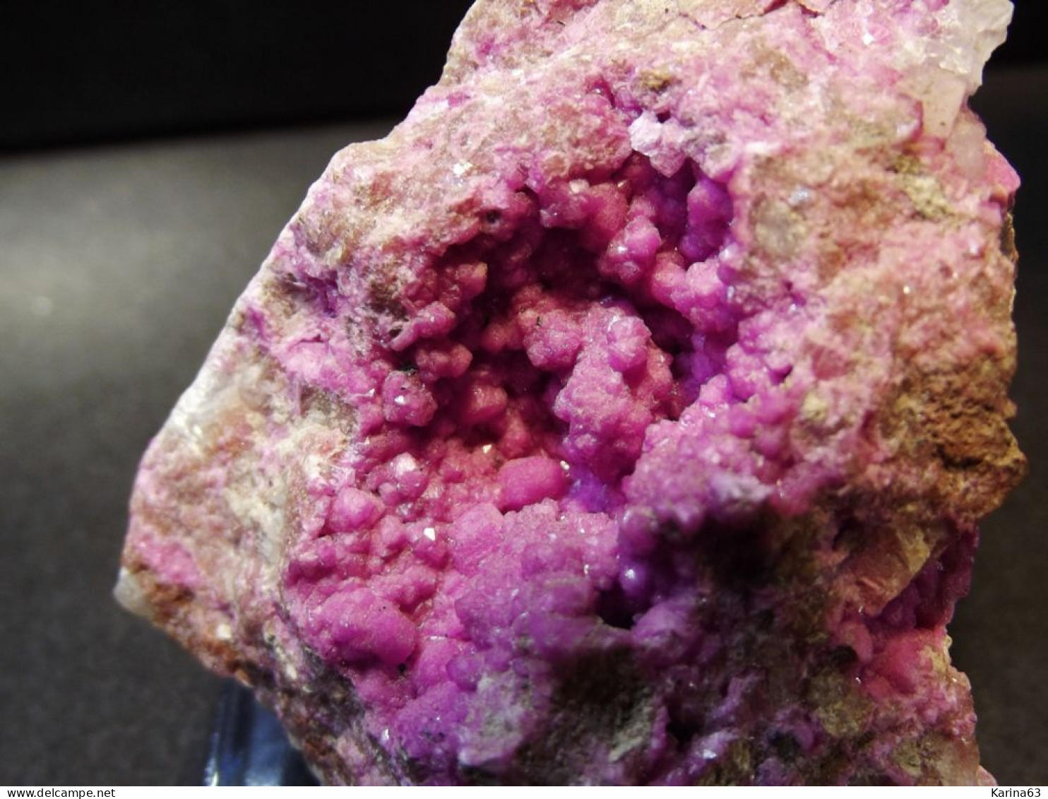 Cobalto Calcite ( 5 X 4.5 X 3.5 Cm ) Kakanda Mine - Kambove - Haut-Katanga - RDC - Minéraux