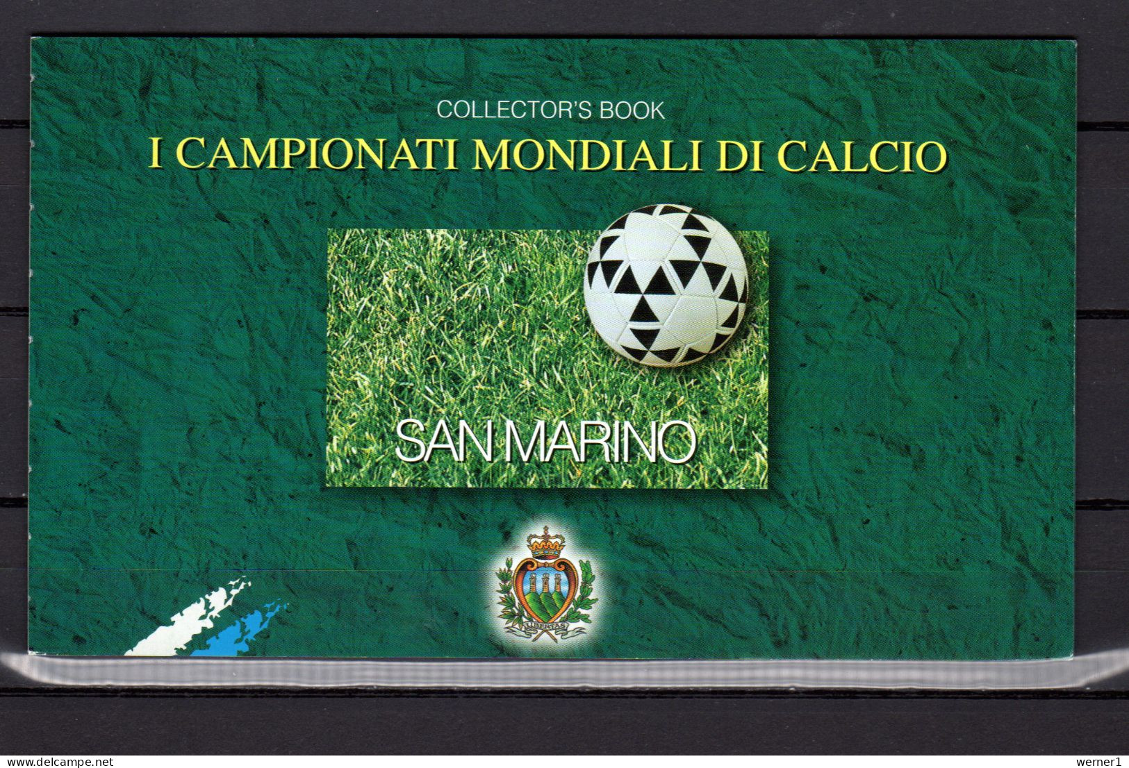 San Marino 1998 Football Soccer World Cup Stamp Booklet With 4x650L, 4x800L And 4x900L Stamps MNH - 1998 – Francia