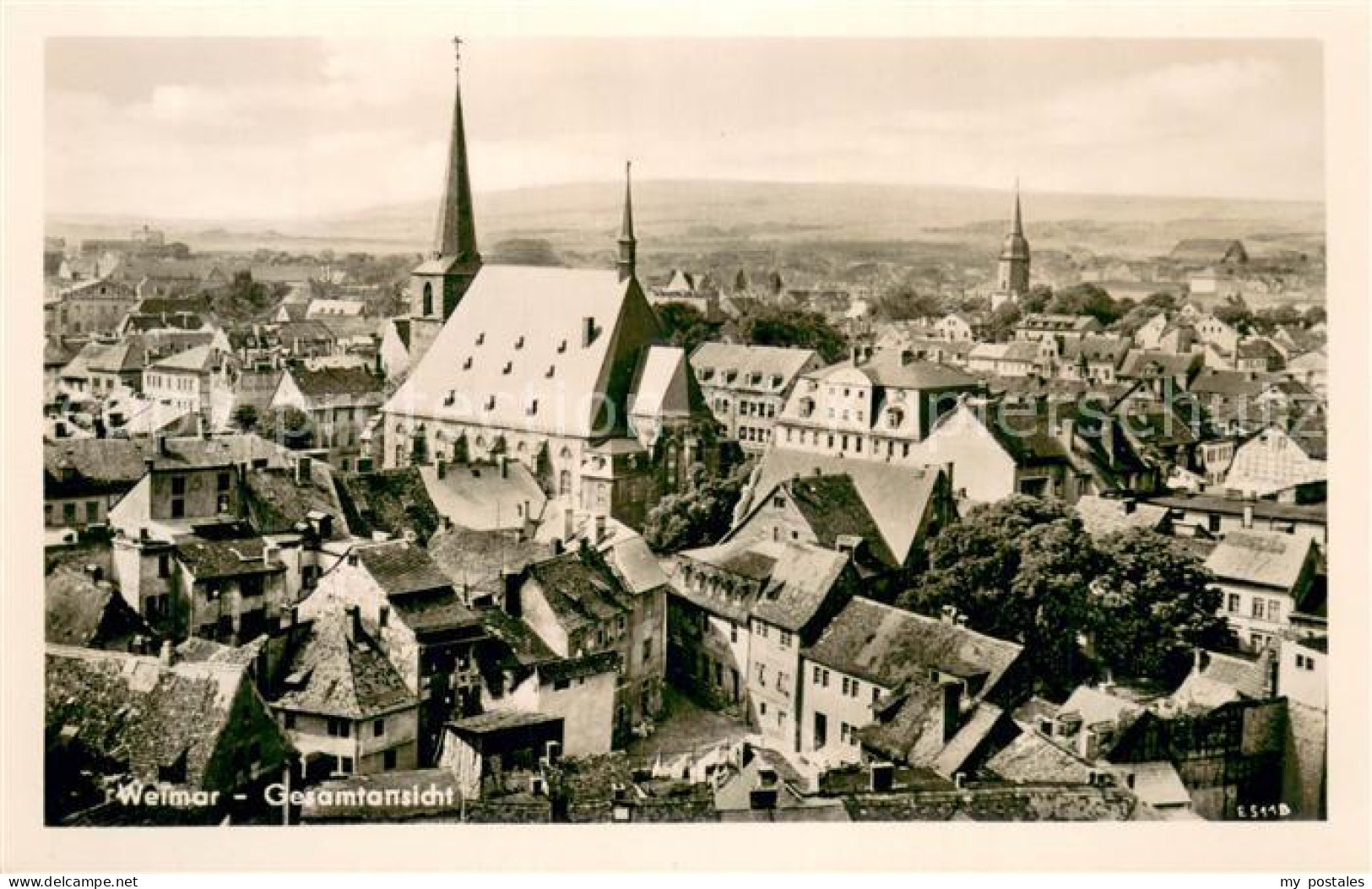 73753474 Weimar  Thueringen Stadtpanorama Kirche  - Weimar