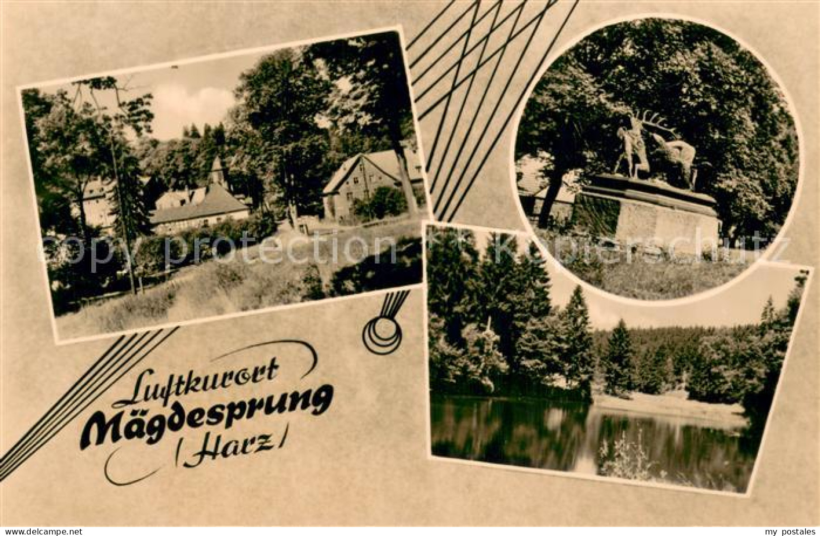 73753470 Maegdesprung Ortsansicht Denkmal Waldsee Natur Maegdesprung - Harzgerode