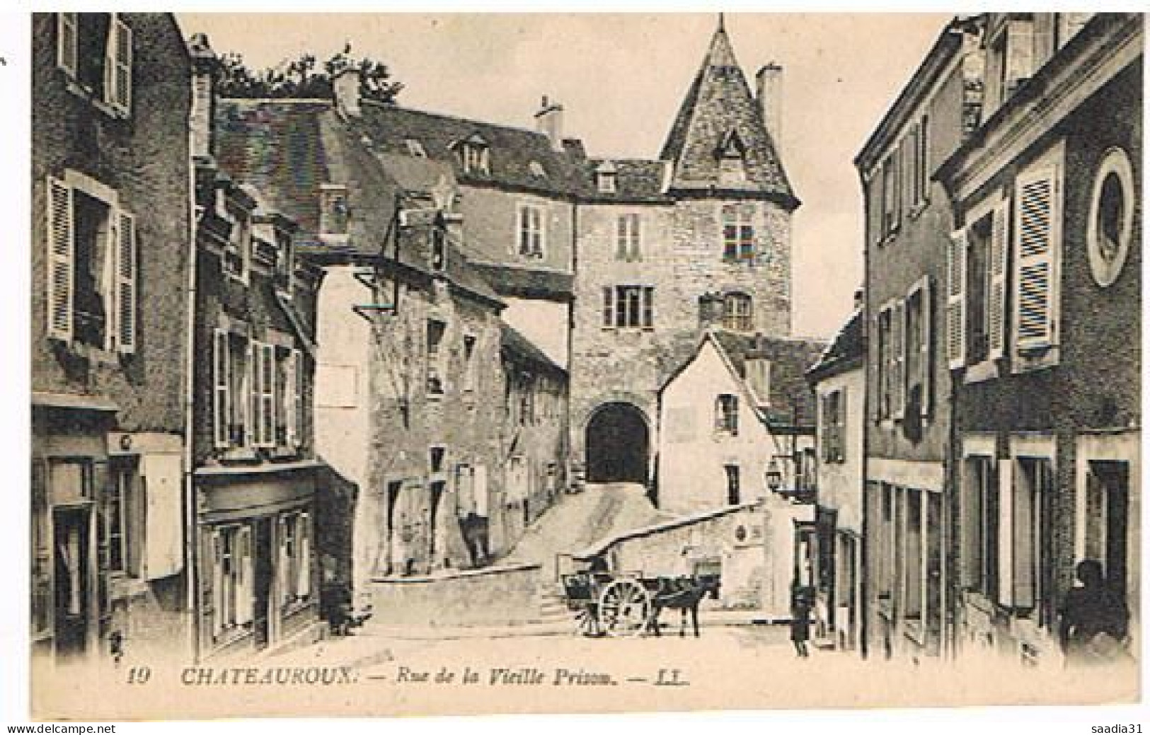 36  CHATEAUROUX RUE DE LA VIEILLE PRISON  1930 - Chateauroux