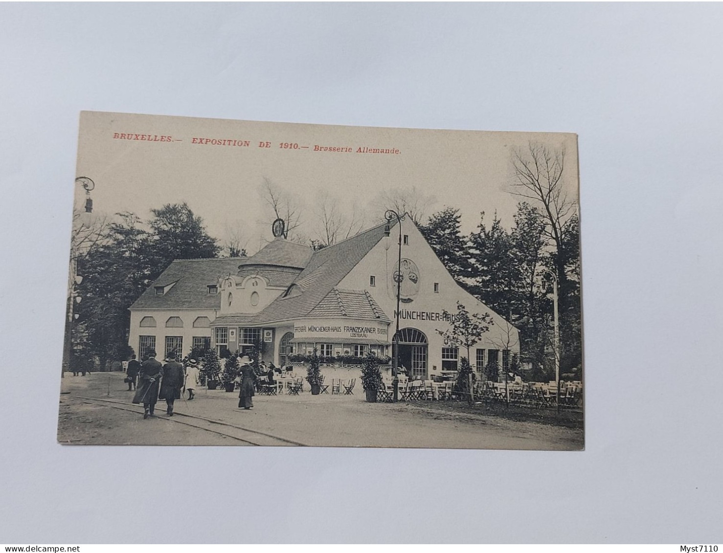 P1 Cp Bruxelles/Exposition De 1910. - Brasserie Allemande. - Mostre Universali