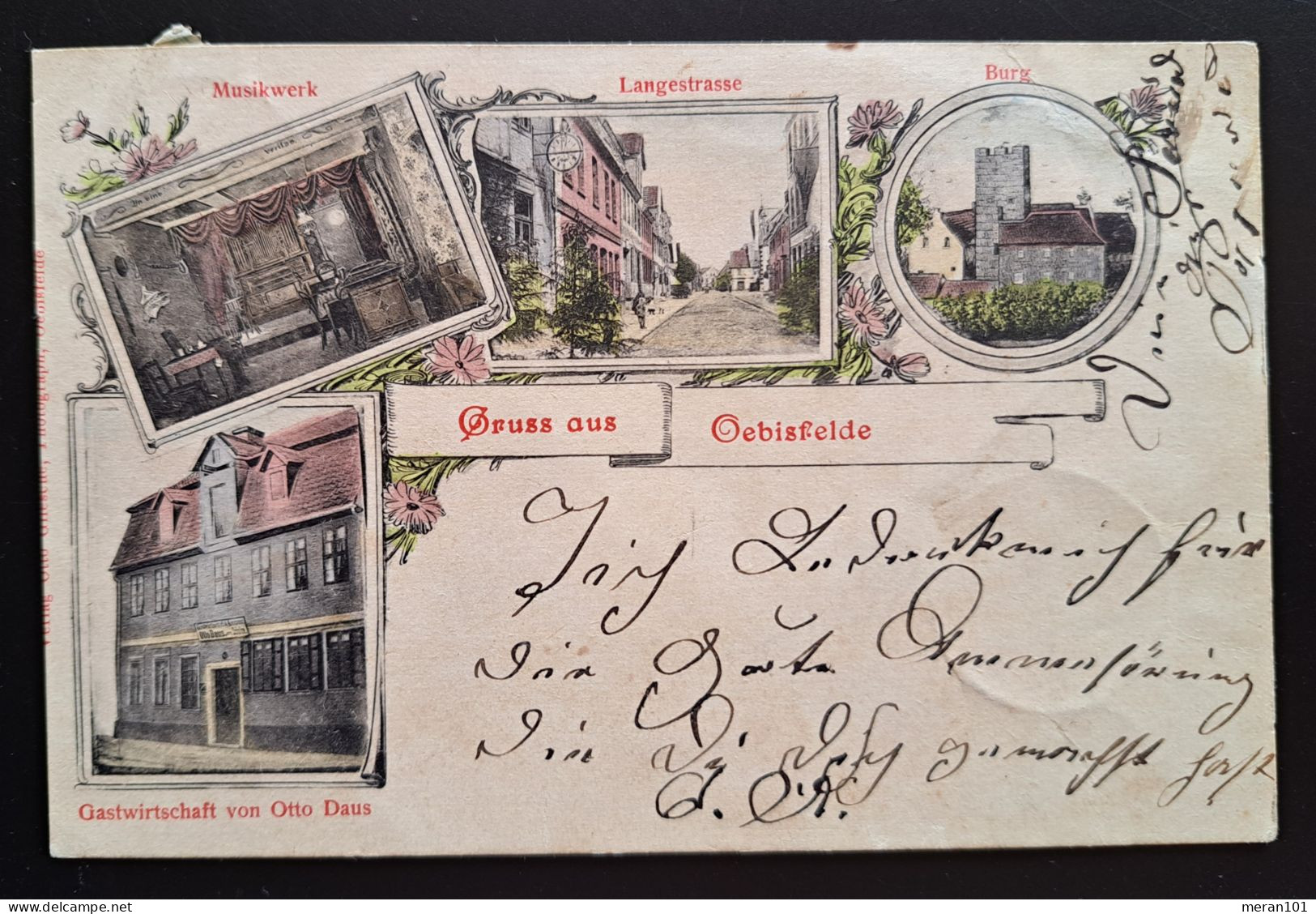 Oebisfelde 1901, Postkarte, Lithographie Gelaufen Groß Twülpstedt - "Gruß Aus" - Haldensleben