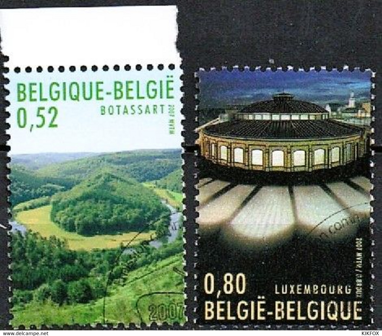 BELGIE,BELGIQUE , SERIE OBP 3676-3677 AVEC LUXEMBOURG , CAPITAL CULTURE, OBLITERE, GESTEMPELT - Gebraucht