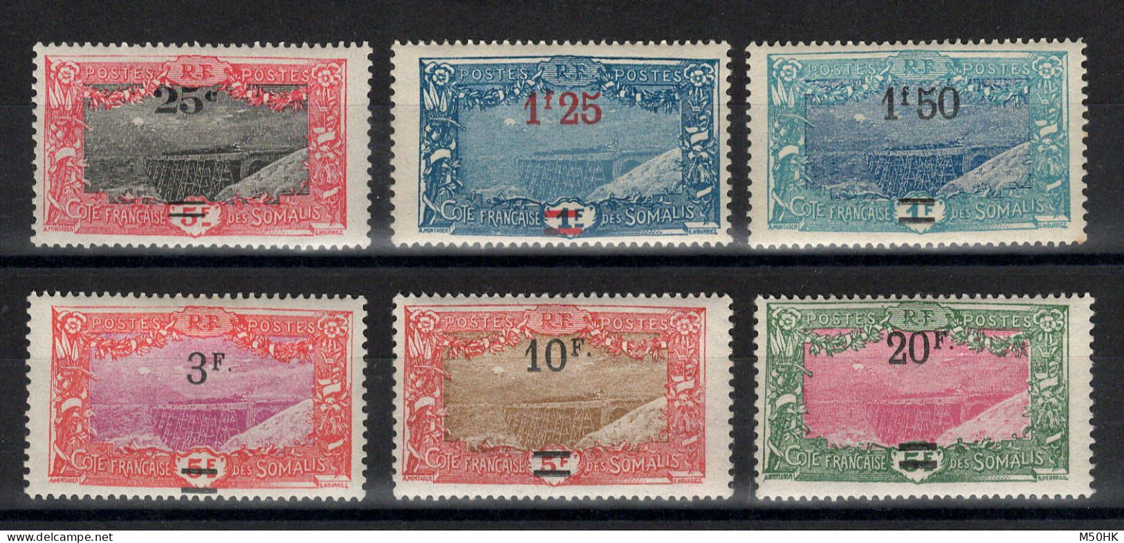 Cote Des Somalis - YV 116 à 121 N* MH Complète , Cote 50 Euros - Unused Stamps