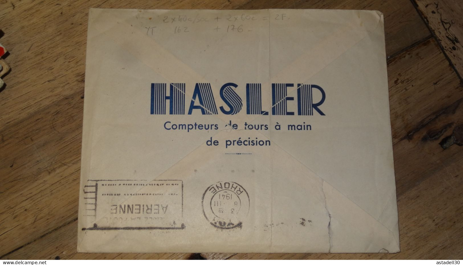 Enveloppe MAROC, Avion , Casablanca Pour France - 1941   ......... Boite1 ...... 240424-72 - Brieven En Documenten