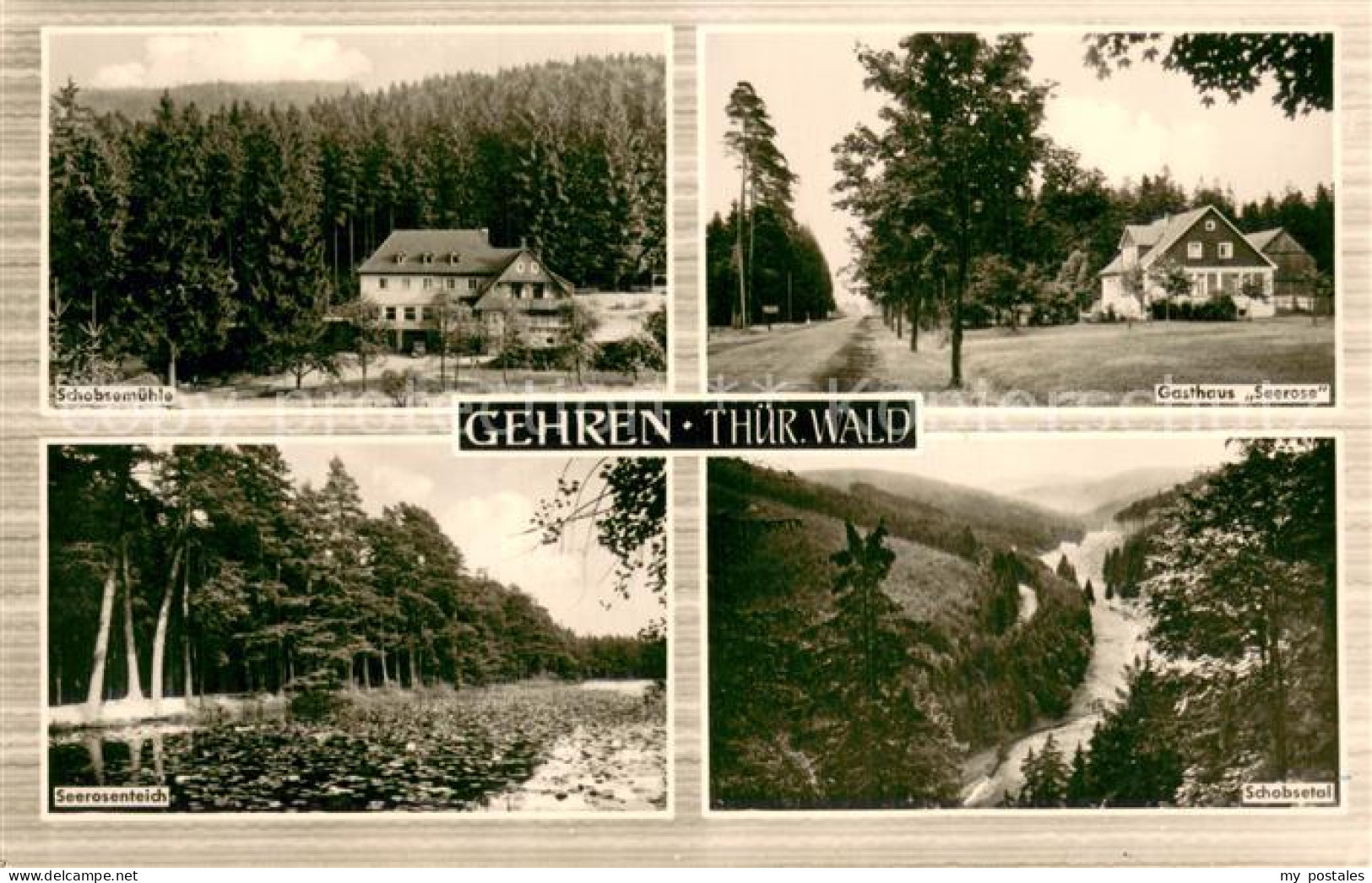 73753432 Gehren Thueringen Schobsemuehle Gasthaus Seerose Teich Schobsetal Gehre - Other & Unclassified