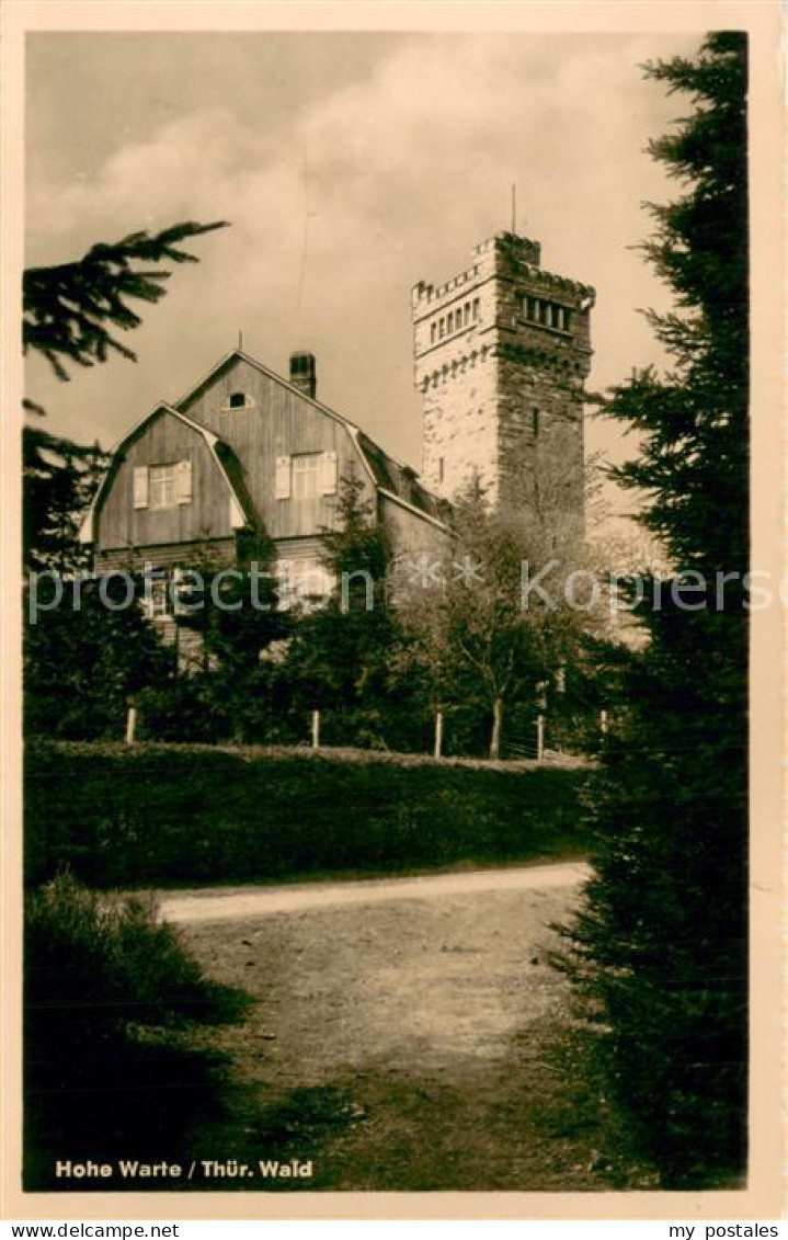 73753427 Hohe Warte Thueringen Berghotel Gaststaette Aussichtsturm Hohe Warte Th - Elgersburg