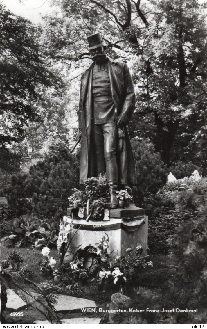 - WIEN.  Burggarten, Kaiser Franz Josef Denkmal - Carte Photo - Scan Verso - - Wien Mitte