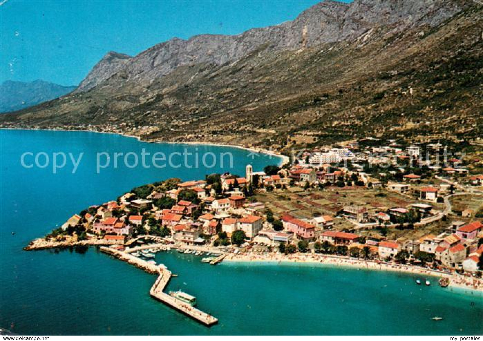 73753420 Gradac Fliegeraufnahme Gradac - Croazia