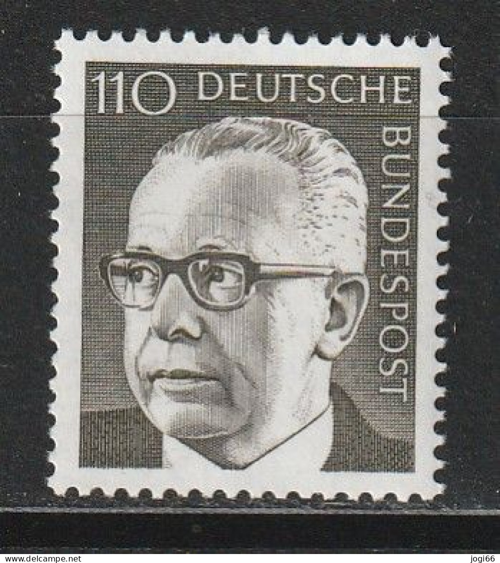 Bund Michel 727 Bundespräsident Gustav Heinemann ** - Unused Stamps