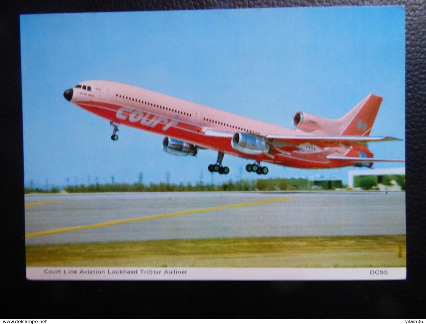 COURT LINE   TRISTAR   G-BAAB   AIRLINE ISSUE / CARTE COMPAGNIE - 1946-....: Moderne