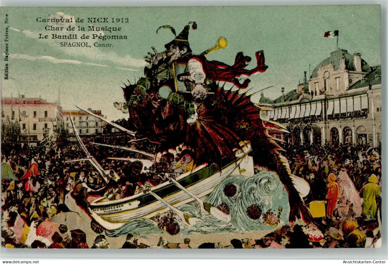 13080805 - Karneval In Nizza Le Bandit De Pegomas ,1912 - Sonstige & Ohne Zuordnung