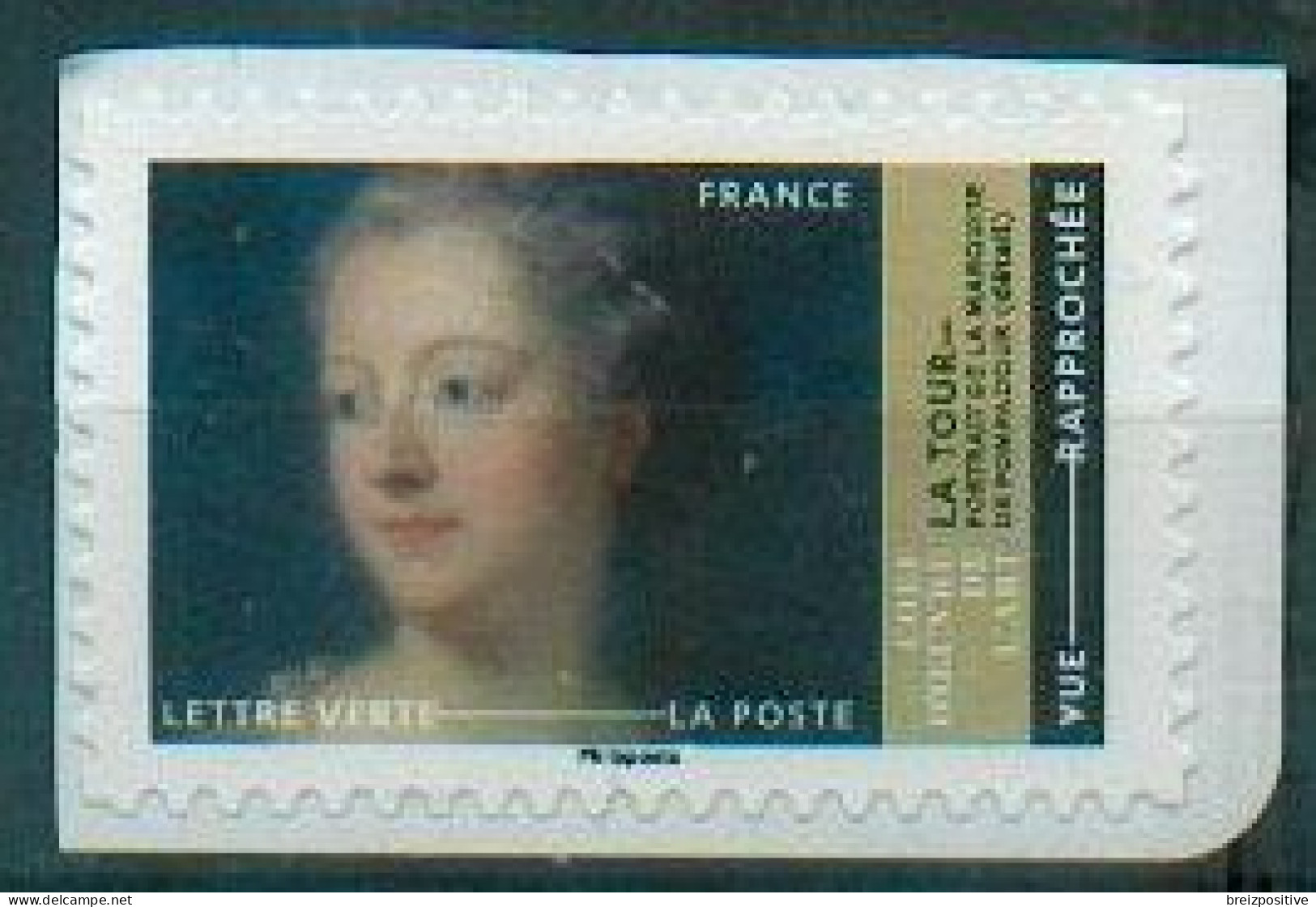 France 2022 - Quentin De La Tour, "Portrait De La Marquise De Pompadour", Musée Du Louvre / "Mrs De Pompadour" - MNH - Other & Unclassified