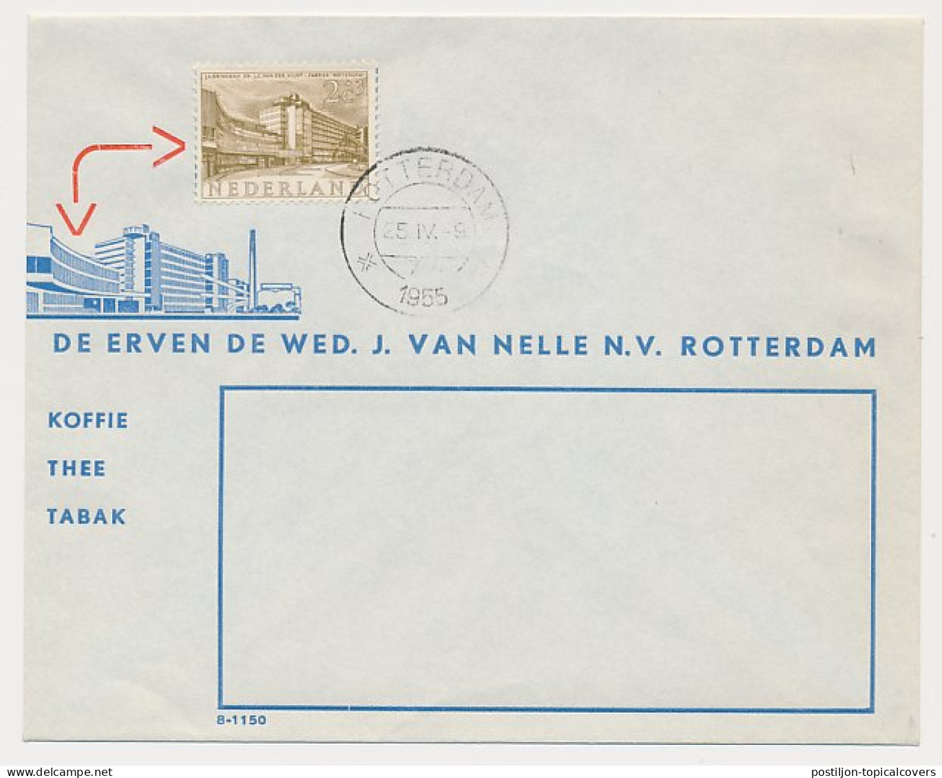 FDC / 1e Dag Em. Zomer 1955 - Van Nelle - Unclassified